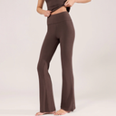 All in Motion Everyday Soft Ultra High Rise Full Length Flare Leggings M Brown