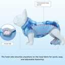 Recovery Suit for Female & Male Dogs After Surgery, Breathable Dog Onesie Cone Alternative, Anti-Licking Surgical Suit for Spay Neuter Wounds,  Blue Tie Dye, XS(Back:11"-13")