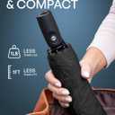 REPEL Windproof Travel Umbrella - Compact & Withstands Winds up to 85MPH , Strongest Premium Auto Folding Umbrella for Rain and Sun - Durable, Light & Portable for Women & Men , Fits Backpack & Cars