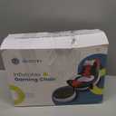 Inflatable Gaming Chair for Kids  Supports Up to 300 lbs, Includes Air Pump, Cup Holder, 2 Pockets  Durable Bean Bag Seat, Comfy Kids Gaming Chair & Top Gamer Chairs for Kid Room (Red,charcoal Green)