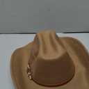 Travel Ethnic Style Cowboy Hat Neutral Solid Color Jazz Hat Cowboy Hat Men and Women Riding Hat (Color : C, Size : 56-58cm) (D 56) (A 6 7/8)