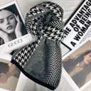 Scarf For Women Winter Scarves For Women Cashmere Womens Scarves Neck Scarf Plaid Fall Soft Classic Warm Lightweight (Black)