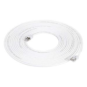 Amazon Basics RJ45 Cat 7 Ethernet Patch Cable, 10Gpbs High-Speed Cable, 600MHz, Double-Shielded, 50 Foot, White