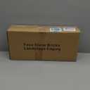 8Pcs Landscape Edging with 24 Pieces 8-Inch Spikes | for Flower Beds, Tree Rings, Pathways | Garden Edging Border Stone 12ft Long, 3-Inch Tall,Faux Stone Edging for Landscaping (Dark Grey)