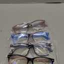 CLASAGA Progressive Multifocus Reading Glasses for Women, Pattern Print Blue Light Block Stylish Ladies Computer Readers (4 Mix Color)