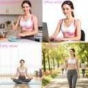 Back Brace Posture Corrector for Women - Adjustable Upper Posture Support Brace for Neck Shoulder Back Straightener - Comfortable Posture Corrector Invisible Hunchback Slouching under Clothes (Pink, M)