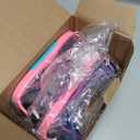 Swim Goggles Kids 6-14, Diving Mask No Tangle StrapWater Goggles Nose Cover for JR / Youth,2PK - Pink