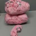 VitalCozy 100 Pcs Spandex Chair Sashes with Crown Buckle Slider Stretch Chair Bands Cover Ties for Wedding, Banquet, Gala, Corporate Event, Birthday Party, Baby Shower(Pink)