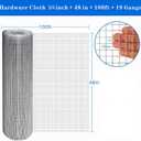Hardware Cloth 48 inch x100 ft 3/4 inch Chicken Wire Fencing19 Gauge Hot-Dip Galvanized Wire Mesh Rolls, Welded Wire,Fencing Rabbits Wire Fence,Snake FenceGopher Wire,Chicken coop Wire., New 3/4 Inch 48in x 100ft