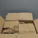 90 Pack Brown Paper Bags with Handles, Multiple 3 Assorted Sizes Gift Bags, Heavy Duty Kraft Paper Bags Bulk, Retail Shopping Bags for Birthday Party, Wedding, Business, Grocery & Take Out Sacks (Brown 10*5*13-8x4.5x10.8-5.8x3.2x8.25)