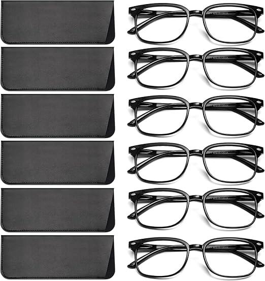 NOVIVON Reading Glasses for Women, Reading glasses men, Blue Light Blocking Readers, Computer eye glasses, Cheaters, +1.25