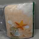 Britimes Beach Seashell Ocean Bathroom Rug Set of 3, 3 Pieces Bath Mats Set, Non-Slip Washable Cover Floor Rug Decorations for Kitchen Bathroom Bedroom (Clear)