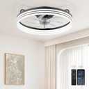 AIKVSXER Ceiling Fan with Lights and Remote, 20in Modern Ceiling Fans, Medium