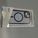 Designed for iPhone 15 Case, Compatible with Mag-Safe, Frosted Translucent Slim Case with Built-in Aluminum Alloy Lens Bracket, Military-Grade Drop Protection with Airbag Corners, Blue