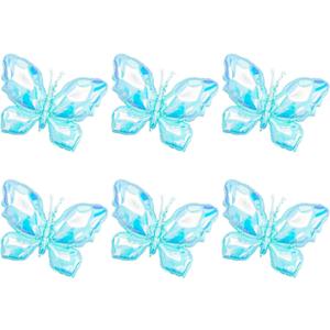Butterfly Balloon Birthday Happy Party Balloon Wedding Anniversary Butterfly Decoration Birthday Supplies (Blue balloon)