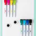 Mr. Pen- Dry Erase Board, 12.5" x 9.5" with 8 Dry Erase Markers and 2 Board Magnets, White Board Dry Erase, Magnetic Dry Erase Board, Small White Board Small Dry Erase Board for Wall (Green)