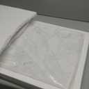 Diflart Natural Marble Pastry Board for Kitchen, 16x20 Inch, White, Stone Cutting Board Large for Dough Chocolate, Carrara Bianco, Marble Slab Christmas Thanksgiving Gift (White with Grey Veins)