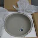 Concrete Fruit Bowl - 10.5 Diameter & 4.25 Height - Modern Key Bowl for Entryway Table - Decorative Pedestal Centerpiece - Grey