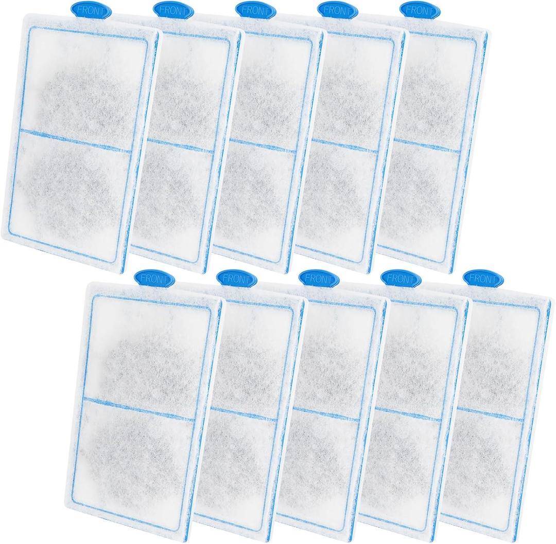 hygger 10 Pack Replacement Aquarium Carbon Filter Cartridges Hang On Back Filter HG149-M HG149-L