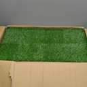 Windyun 32 Pack Artificial Grass Turf Interlocking Deck Tiles 12" x 12" Thick Synthetic Square Fake Grass Interlocking Turf Self Draining Grass Tiles for Patio Indoor Outdoor Floor Decorations