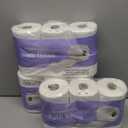 Amazon Basics Soft and Strong 2-Ply Toilet Paper, 6 Ultra Rolls = 24 Regular Rolls, Unscented, 340 Sheets per Roll, Septic Safe, 3 Pack