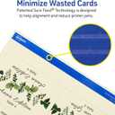 Avery Printable Place Cards with Sure Feed Technology, 1-7/16" x 3-3/4", Textured Ivory, 150 Blank Tent Cards for Laser or Inkjet Printers (5012)