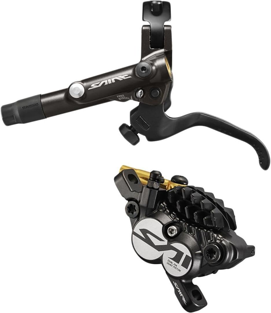 Shimano Saint BL-M820-B/BR-M820 Disc Brake and Lever - Front, Hydraulic, Post Mount, Finned Metal Pads, Black