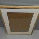 puthiac 16x20 Solid Oak Wood Picture Frame, Fits 12x16 with Mat or 16x20 Without Mat, Wall Display Only, Vertical or Horizontal, Plexi Front, 1 Pack, Natural Oak