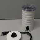 Milk Frother, Paris Rhne 4-in-1 Milk Steamer and Frother, Hot & Cold Foam Milk Warmer with Temperature Control, Auto Shut-Off Frothers for Coffee, Latte, Cappuccino, Macchiato (Pearl)