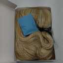 BERON Women's Long Curly 2 Tones Golden Blonde Wig Heat Resistant Big Wavy Synthetic Wig for Women Wig Cap Include