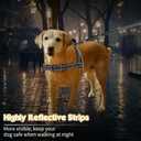 No Pull Dog Harness, Reflective Puppy Harness with Soft Padded Handle, Escape Proof/Quick Fit Adjustable Pet Harness for Small Medium Large Dogs, Easy for Training Walking (Black, S)