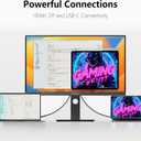 INNOCN 27" 4K USB-C Monitor for Laptop MacBook/Mac mini - 16:9 IPS 3840 x 2160 Display, HDR400, DeltaE＜2, DisplayPort, HDMI PC Monitor, 1.07B+ Colors, Built-in Speakers, Adjustable Stand, Black