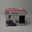 Sunbeam Electric Heated Throw Blanket Nordic Premium Plush with 4 Heat Settings Controller, Auto Shut-Off, Machine Washable UL Certified 50" x 70" (Blue)