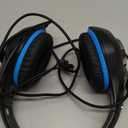 Gaming Headset for PC, Ps5, Switch, Mobile, Gaming Headphones for Nintendo with Noise Canceling Mic, Deep Bass Stereo Sound (Black Blue)