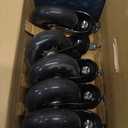 Lifelong Original Office Chair Wheels (As Seen On CNN) Replacement Rubber Chair Casters for Hardwood Floors and Carpet, Set of 5, Heavy Duty Casters for Chairs to Replace Office Chair Mats - Fits 98% (3 Inch, Clear)