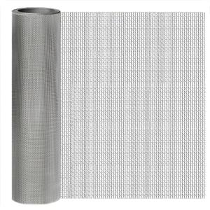 Stainless Steel Mesh Screen 10Mesh 304, 15.7" x 47.2" (40x120cm) Metal Mesh Screen, Rust Free Fine Wire Mesh Roll, Easy to Cur for Vent Mesh, Window Screen, Filters, Cage, Garden Covers