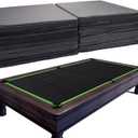 Pool Table Insert Mat for Pool Table Protection Billiard Table to Dining Table Foldable Removable Foam Mat with Zipper, Black