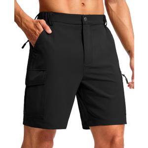 Pudolla Men's Hiking Cargo Shorts 7" Lightweight Quick Dry Casual Work Shorts for Men Summer Travel Golf with 5 Pockets (X-Large, Black) Pudolla Men's Hiking Cargo Shorts 7" Lightweight Quick Dry Casual Work Shorts for Men Summer Travel Golf with 5 Pockets (X-Large, Black)