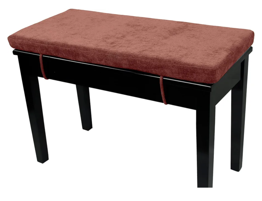Loveboat Piano Bench Cushion, Washable Bench Pad for Shoe Storage, Window, Piano, Dining 30"x14"x2" Brick Red