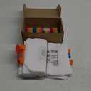 HahaMagic 12 Coloring Goodie Bags with 12 Crayons(7-in-1), Reusable Art Party Favors for Kids Classroom, Birthday Party, Craft Supplies, Mini Tote Bags and Goodie Bags Stuffers for Kids