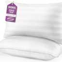DIORIS Queen Pillows Set of 2 - Bed Pillows for Sleeping, Cooling Down Alternative Pillow, Medium Firm for Side Back Stomach Sleepers, Hotel Quality, Machine Washable (White)