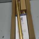Gold Shower Curtain Rod 34-66 Inches(2.8-5.5ft) Never Rust Adjustable Shower Rod Spring Tension Non Slip No Drilling Shower Rods for Bathroom Garland Window