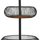 Gourmet Basics by Mikasa Westfield Fruit Kitchen Bathroom Storage Basket, 2 Tier