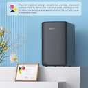 AstroAI Mini Fridge 2.0 Gen, 6 Liter/8 Cans Makeup Skincare Fridge 110V AC/ 12V DC Portable Thermoelectric Cooler and Warmer Little Tiny Fridge for Bedroom, Cosmetics (Dark Grey)