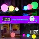 LOFTEK Extra Large Floating Pool Light - 20-inch Rechargeable Orb Light with Remote - 3 Modes & Dimmable & 16 RGB Funky Floor Lamp - Mood Lighting for Bedroom, Living Room, Pool Decor - 1-Pack