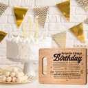 3 x Birthday Gifts for Women Men,Best Friend Birthday Gifts for Her Him,Year Old Birthday Gifts for Women Friendship,Birthday Gift Ideas for Dad Mom Sister Girls,Happy Birthday Decorations Cutting Board