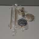 ChefBee Gold Tall Candle Candlestick Holder, 3PCS Taper Pillar Candle Sticks Stand Holders Decor, Centerpiece Dining Table Wedding Festive Fireplace Mantle Vintage Room Decorations, Housewarming Gift