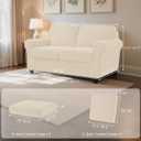 SUBRTEX 5 Pieces Stretch Sofa Slipcover Sets Couch Cover Sets Backrest Cushion Covers Furniture Protector Collection Set for Oversize Sofa Loveseat Chair Slip Covers(Medium, Ivory)