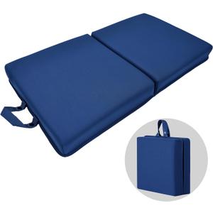 ECODESEO Bath Kneeler Pad, Extra Thick Kneeling Pad, Garden Kneeling pad for Women, Water Resistant Memory Foam Cushioning for Yoga, Bathing, Physical Therapy, Prayer Pillow, Dark Blue, Large