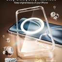 Meifigno for iPhone 16 Plus Case with Sensitive Camera Control Capture Button, [Not-Yellowing] [Military-Grade Protection] [Compatible with MagSafe], Magnetic Shockproof Case for 16 Plus 6.7", Clear